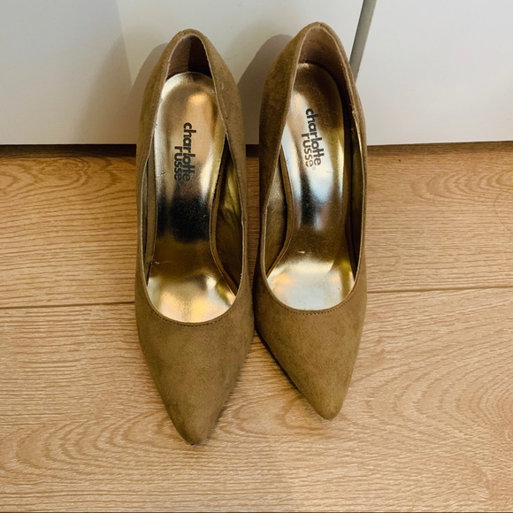 BRAND NEW Dark tan pointy toed heels - Picture 2 of 2